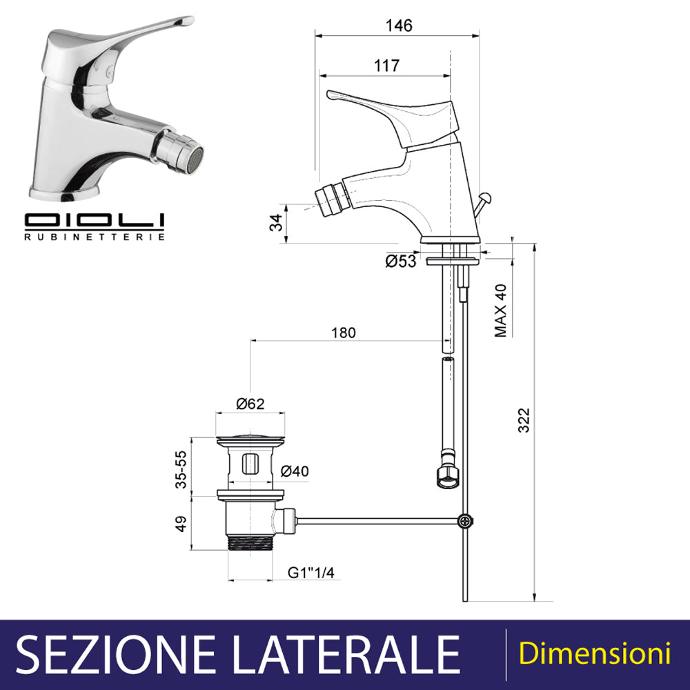 MISCELATORE BIDET KAPPA - img 4