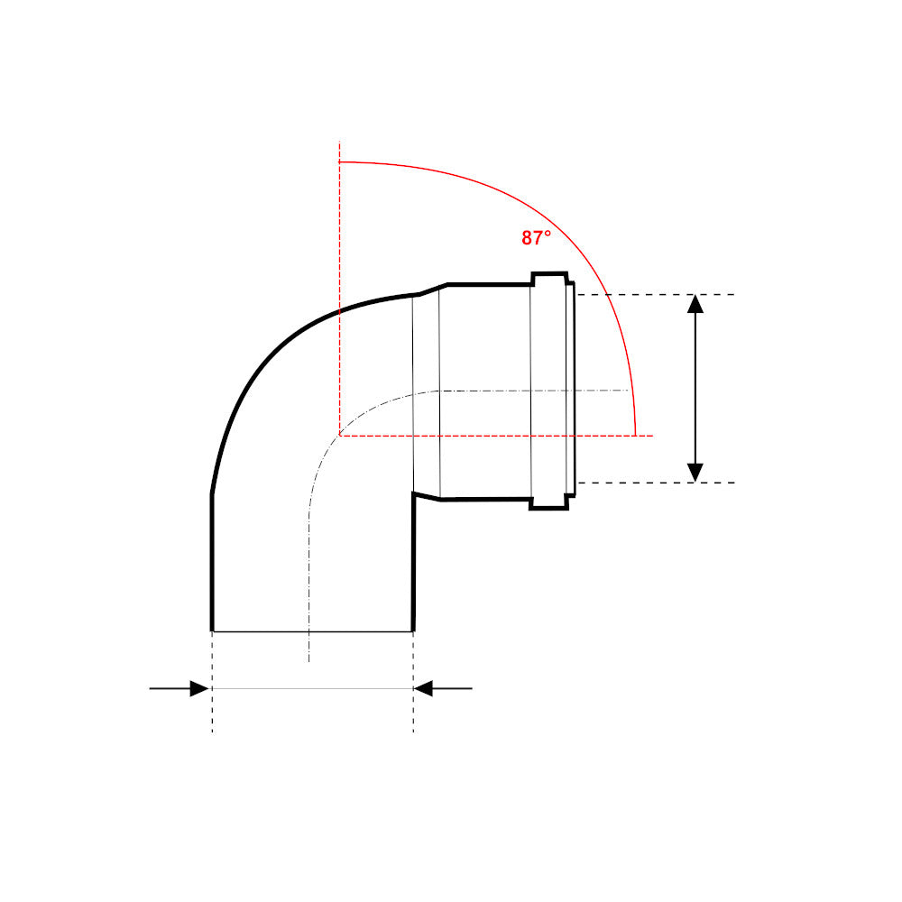 CURVA A INNESTO Ø90 "BAMPLAST PP-TECH" - img 13