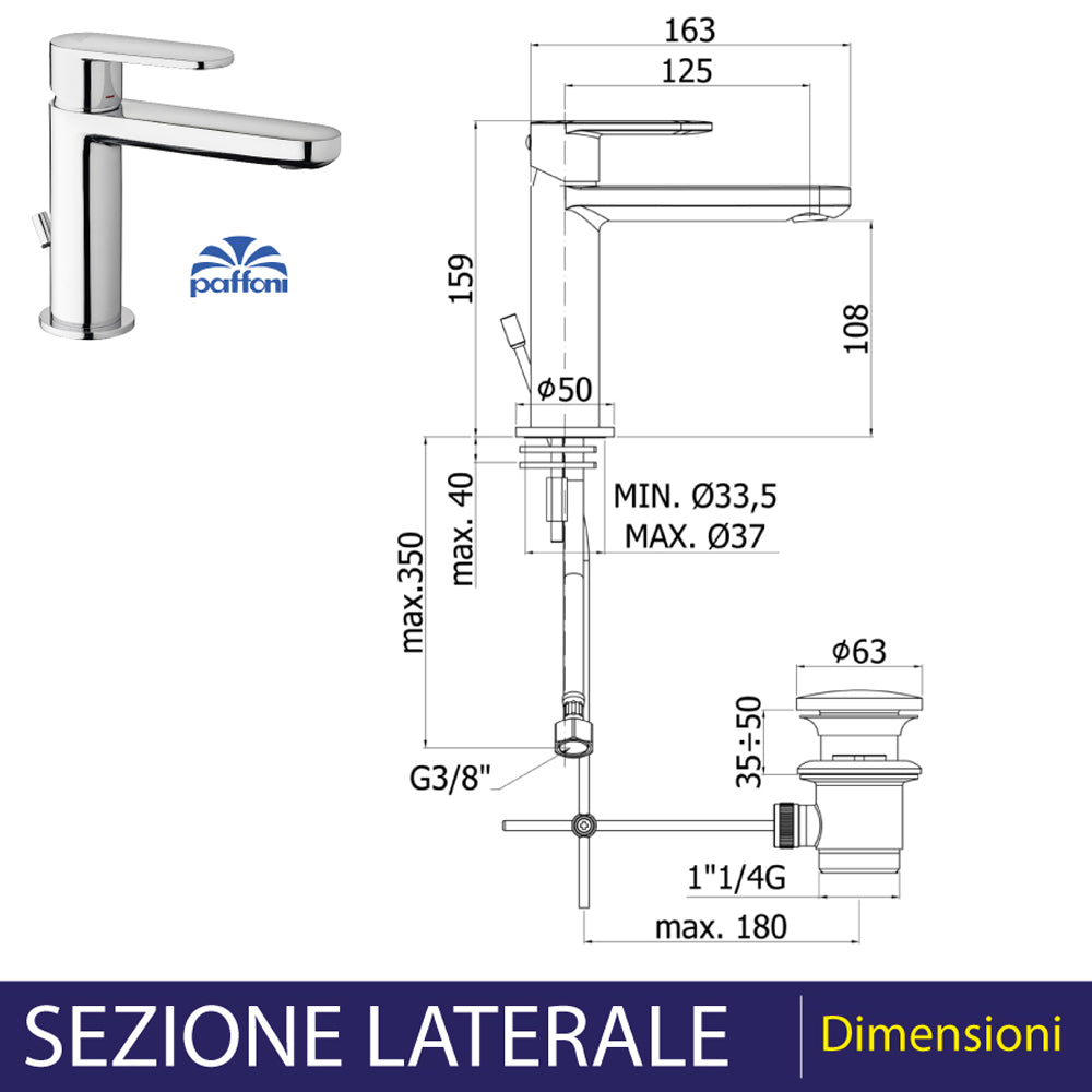 MISCELATORE LAVABO "CANDY" - img 3