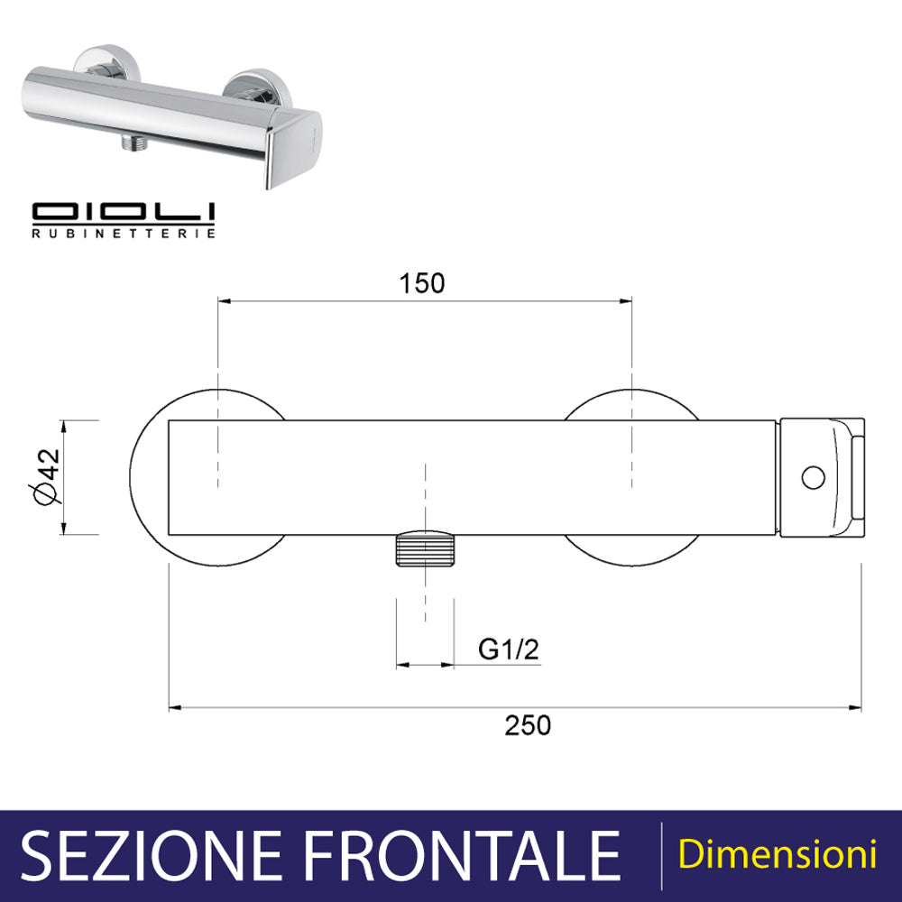 MISCELATORE DOCCIA ESTERNO NEW DETROIT - img 3