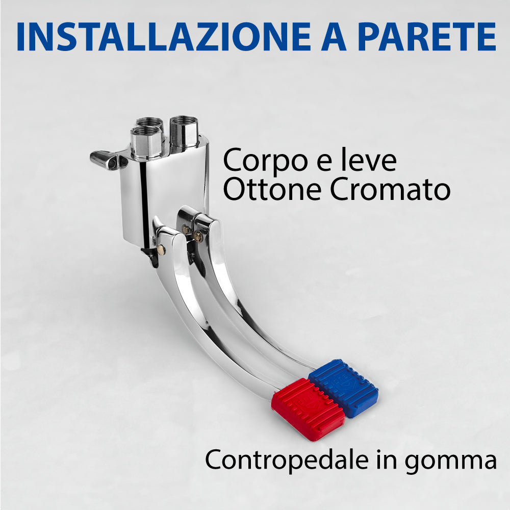 RUBINETTO A PEDALE 2 VIE INSTALLAZIONE A PARETE - img 4