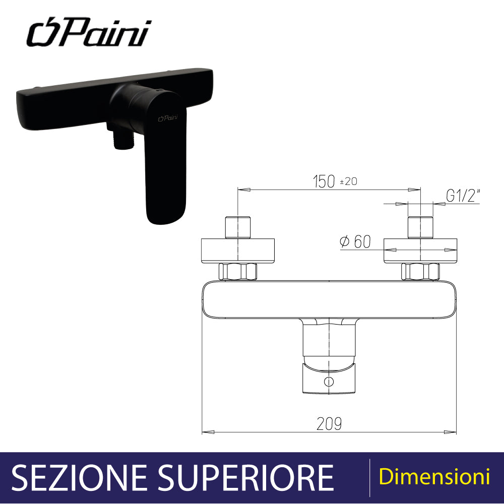 MISCELATORE DOCCIA ESTERNO "NOVE" - img 4