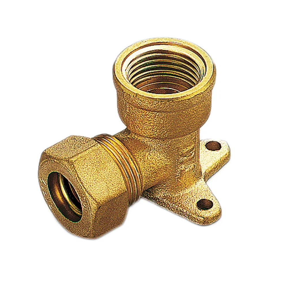 GOMITO FEMMINA FLANGIATO A COMPRESSIONE CON O-RING PER TUBO RAME TIEMME - img 2