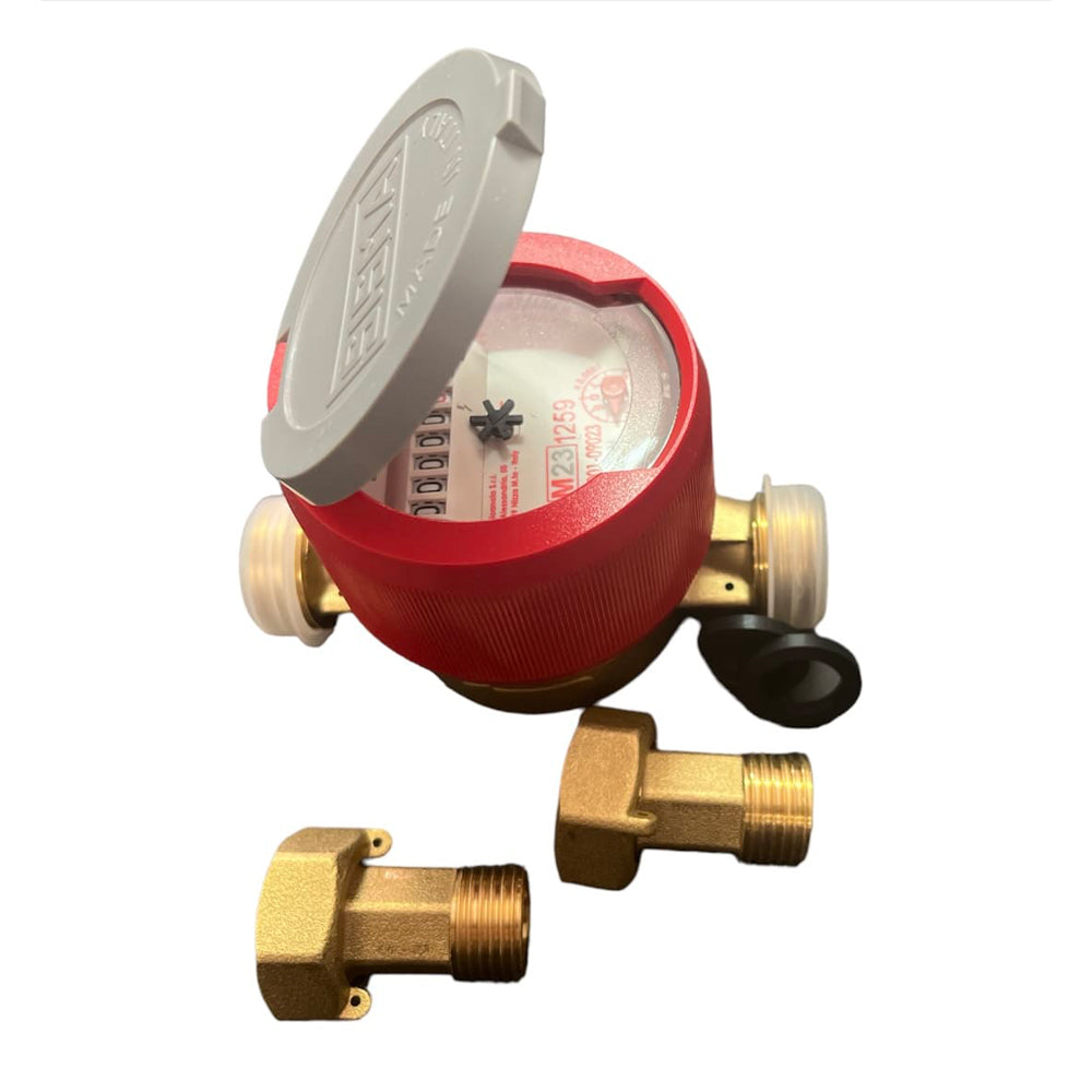CONTATORE ACQUA A QUADRANTE ASCIUTTO A 8 RULLI PER ACQUA CALDA - img 3