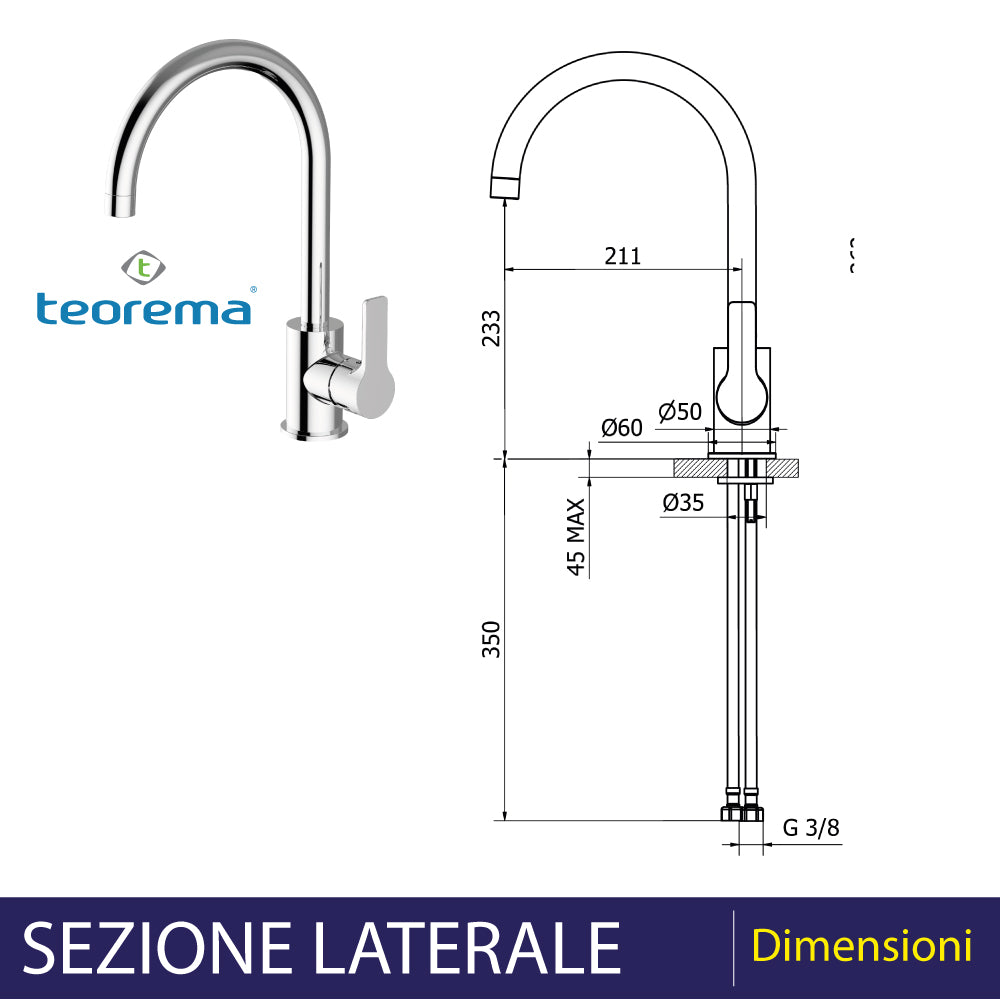 MISCELATORE LAVELLO GOODLIFE CANNA AD U - img 4