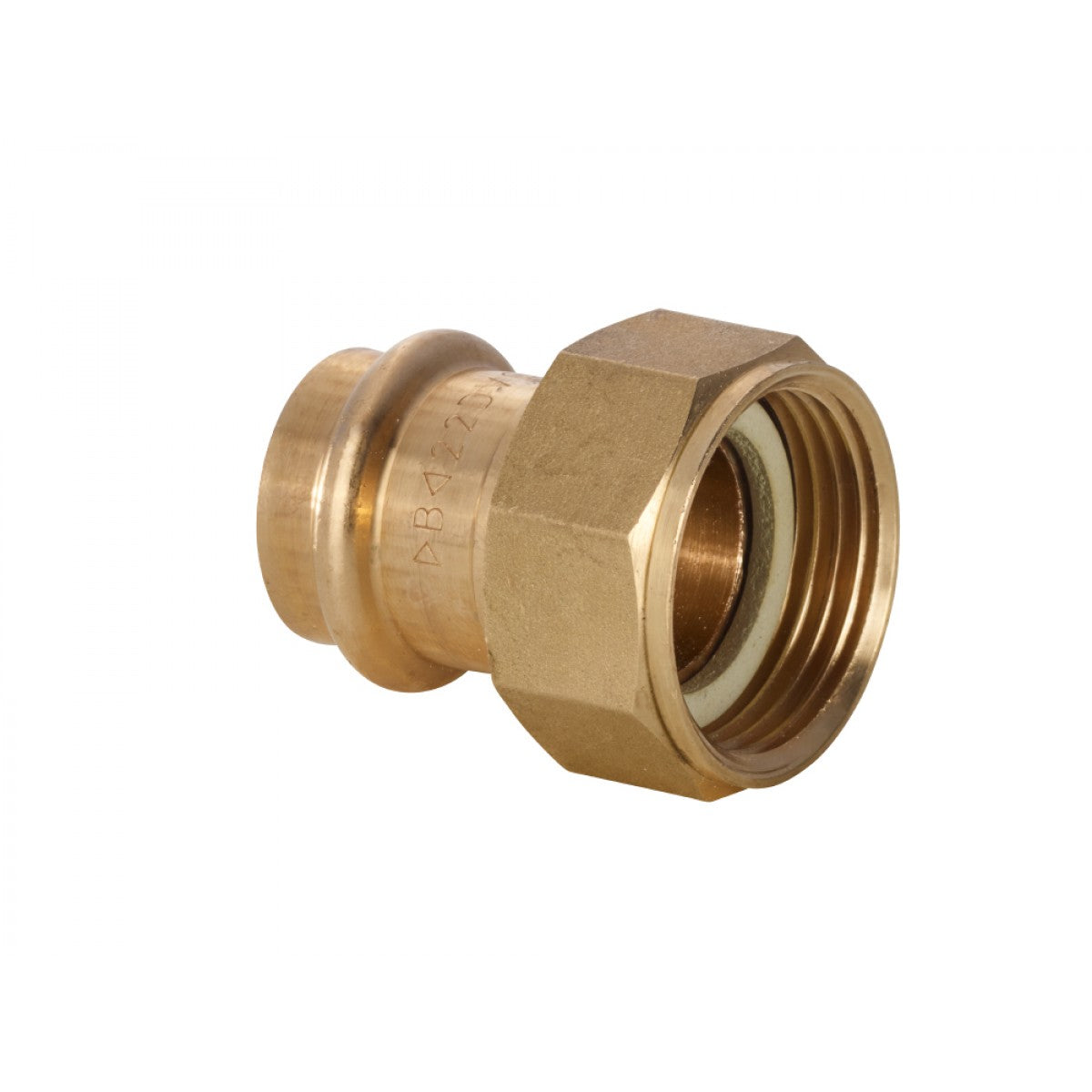 CODOLO FEMMINA CON DADO GIREVOLE E SEDE PIANA IN BRONZO A PRESSARE - img 2