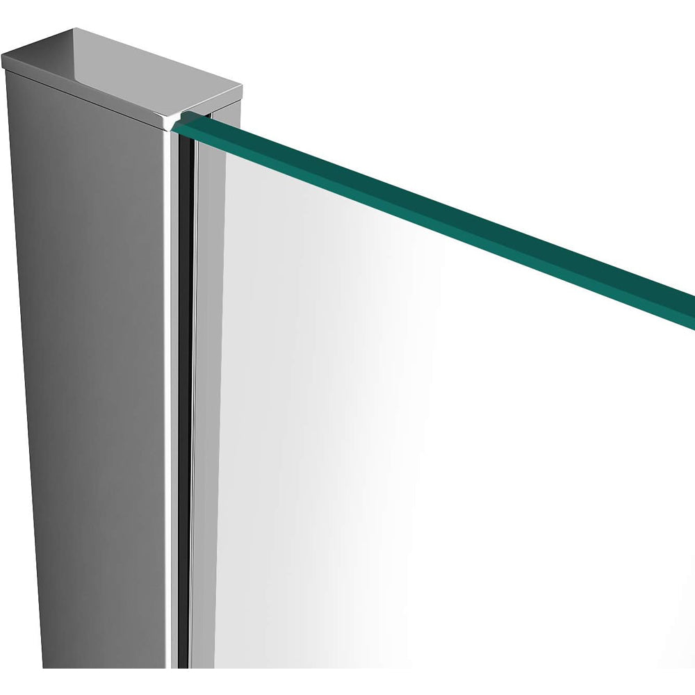 PARETE DOCCIA WALK-IN "ITACA" VETRO TRASPARENTE Sp.6 mm PROFILO CROMO - img 5