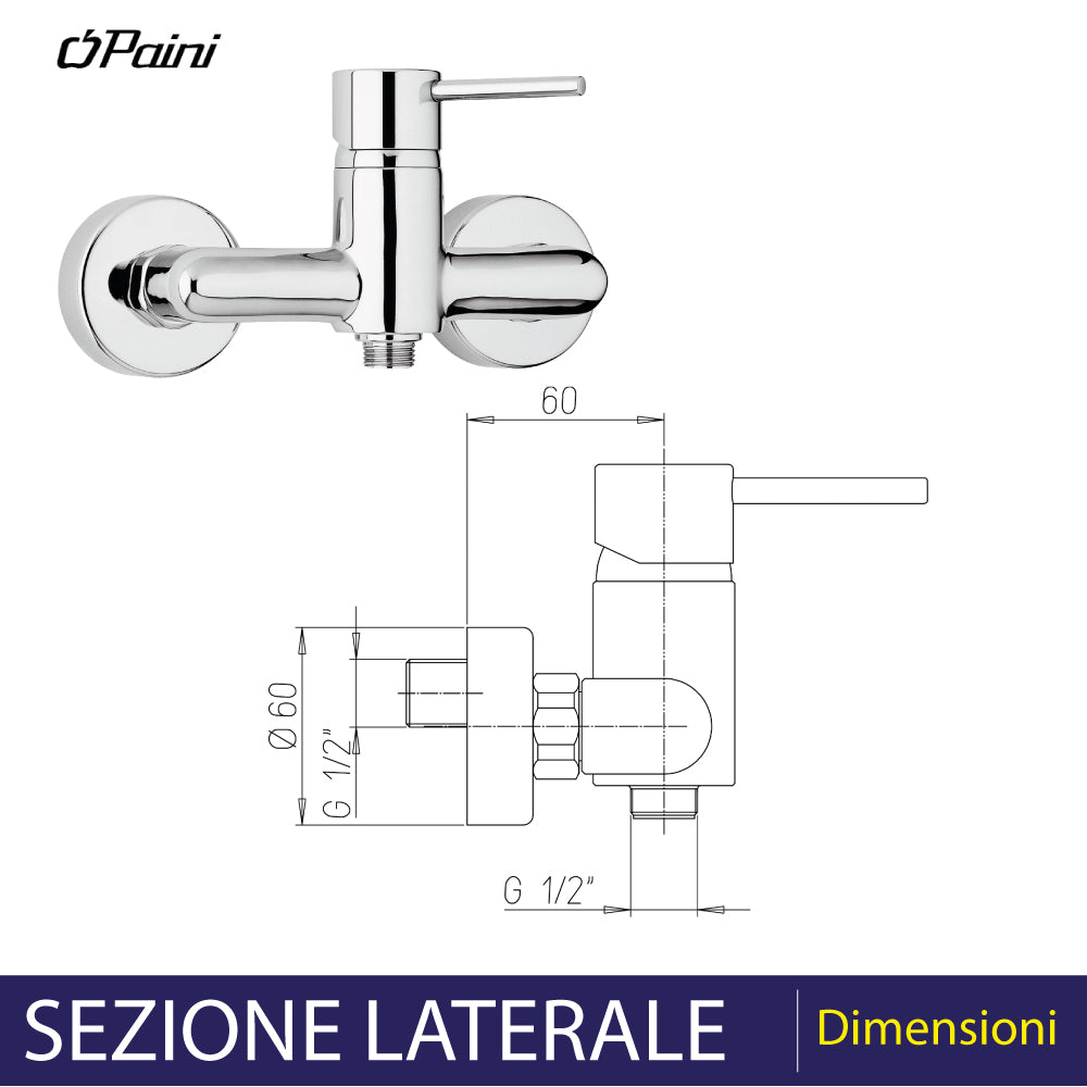 MISCELATORE DOCCIA ESTERNO "NEW DISCO" - img 4