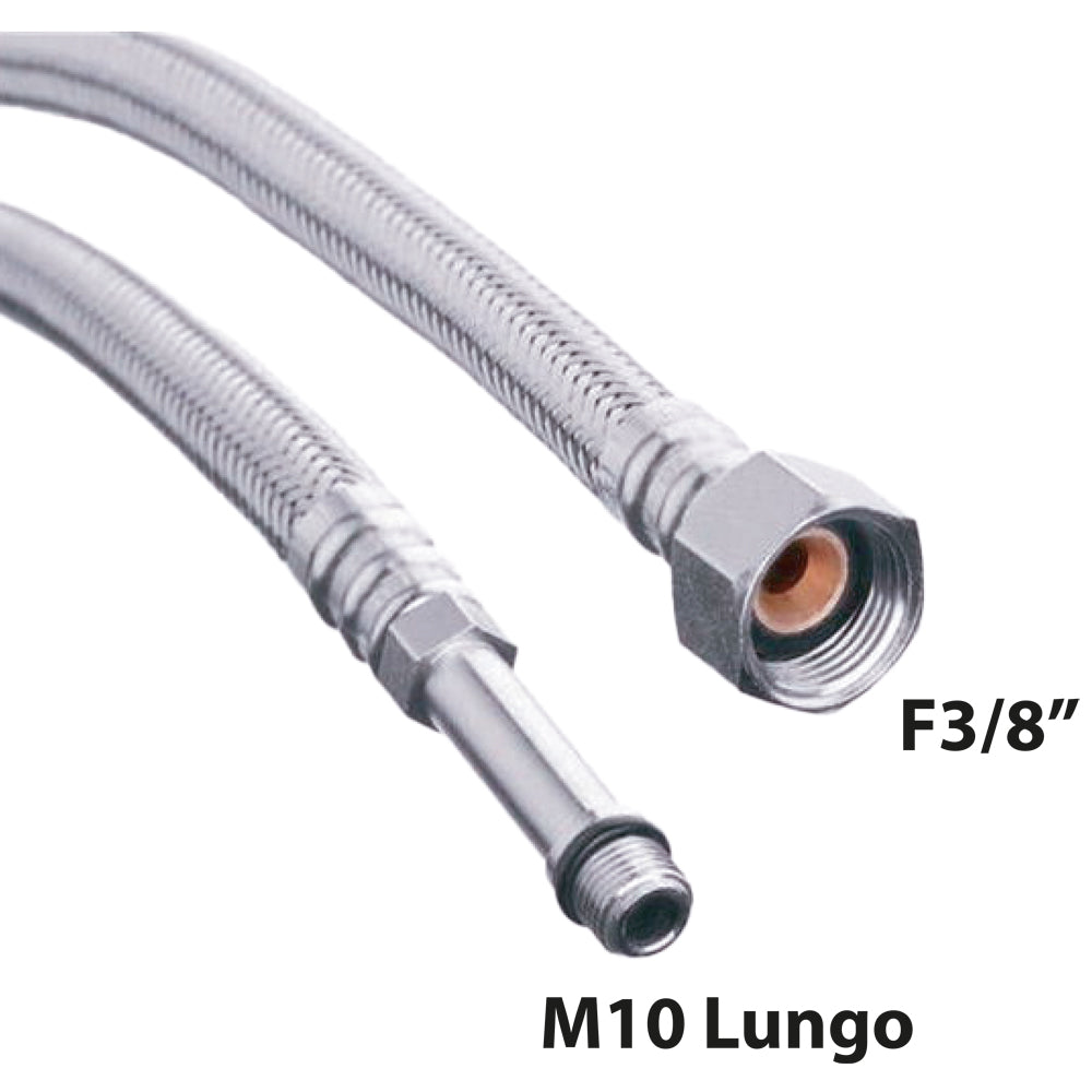 FLESSIBILE IN ACCIAIO INOX PER MONOCOMANDO LUNGO DN8 - img 2