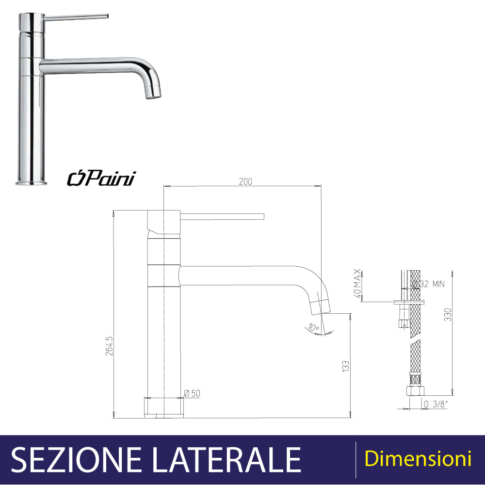 MISCELATORE LAVELLO A FONTANA "NEW DISCO" - img 3
