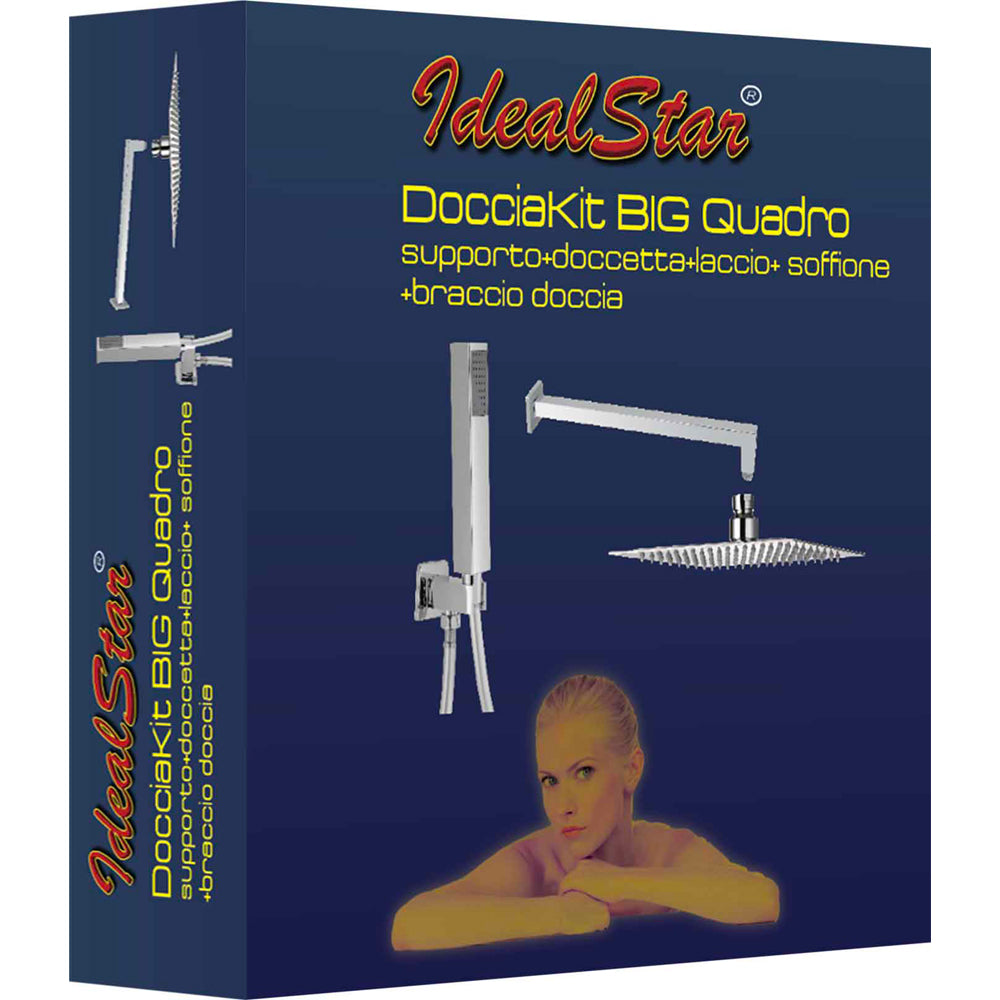KIT DOCCIA "BIG QUADRO" CROMO - img 2