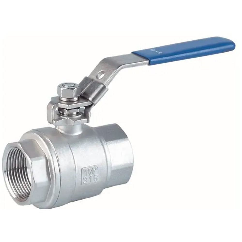 VALVOLA A SFERA FEMMINA/FEMMINA IN ACCIAIO INOX LUCCHETTABILE - img 2