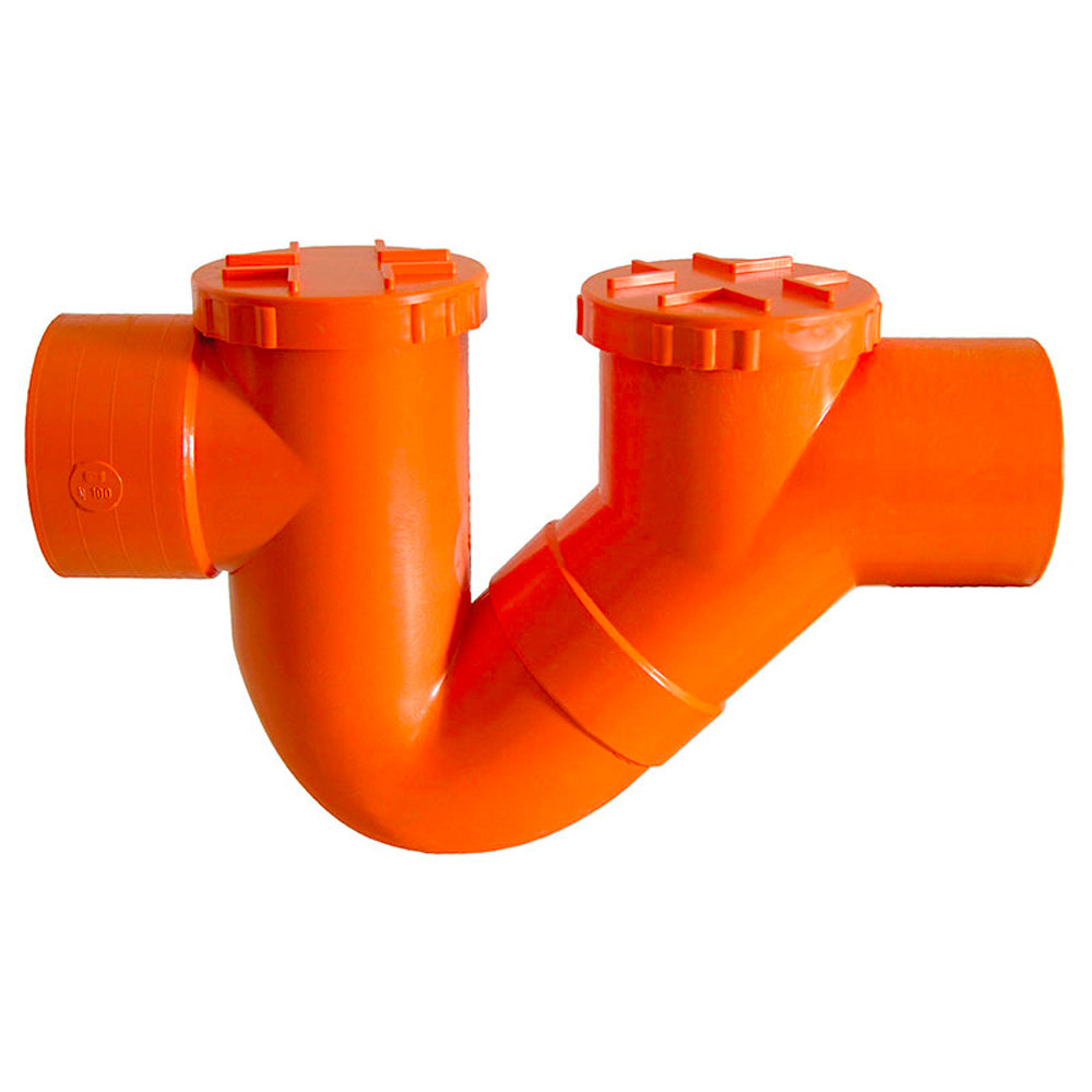 SIFONE MONOLITICO IN PVC ARANCIO - img 3
