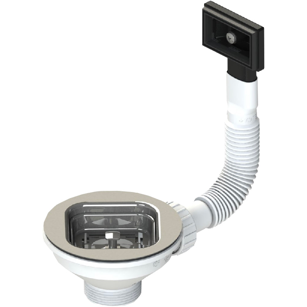 PILETTA "MULTI STYLE" PER LAVELLO CUCINA CON FORO Ø90 CTP RETTANGOLARE - img 2