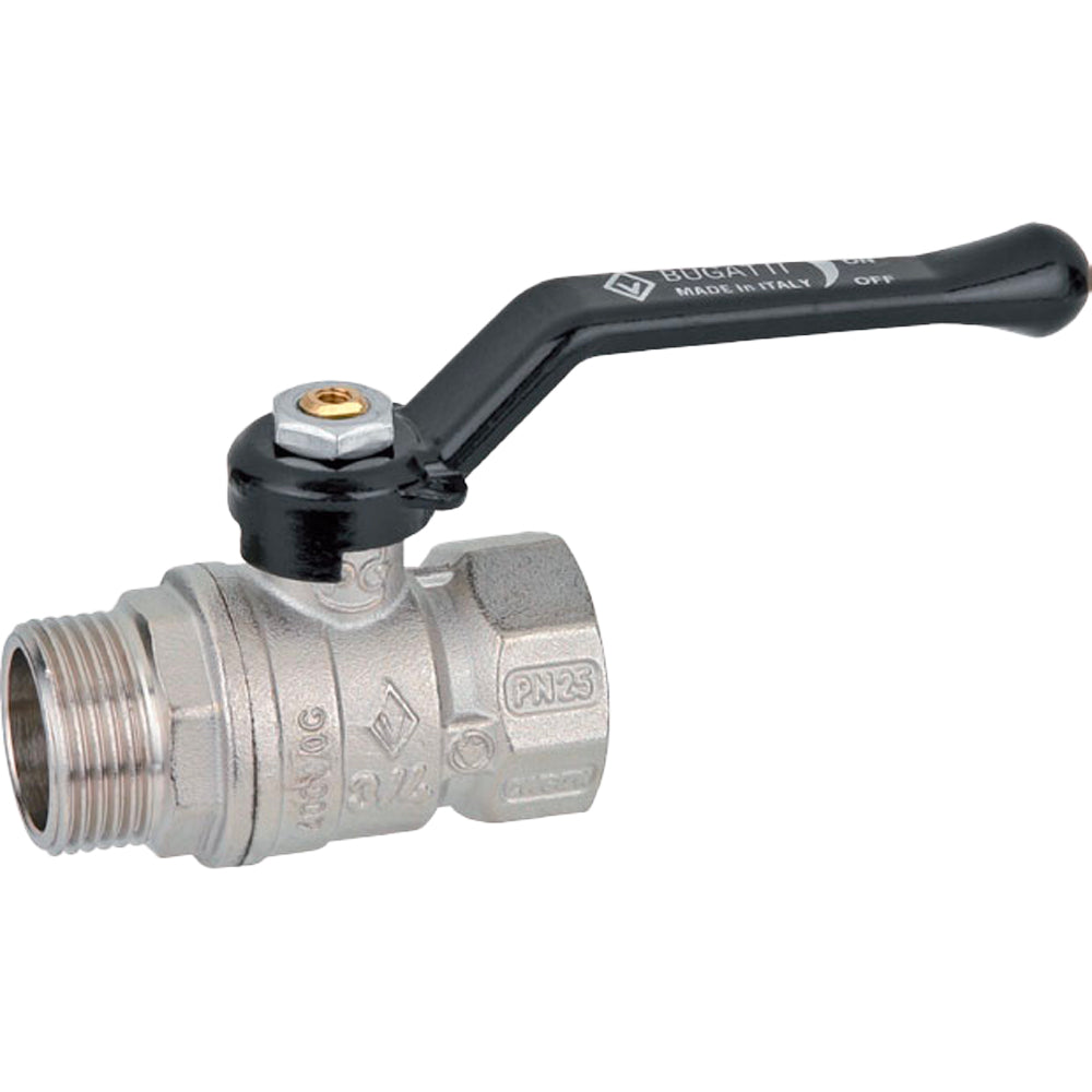 VALVOLA A SFERA PASSAGGIO STANDARD M/F LEVA ALLUMINIO BUGATTI - img 2