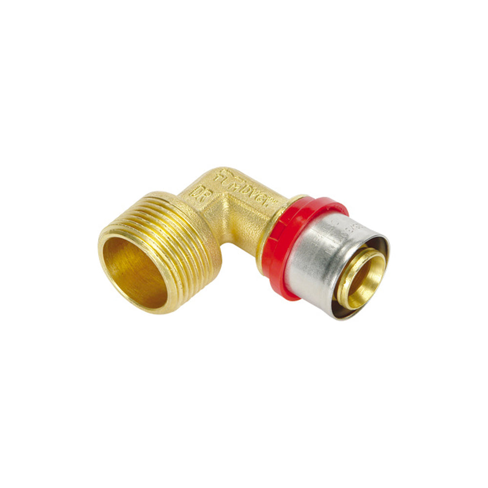 GOMITO MASCHIO A PRESSARE PER TUBO MULTISTRATO TIEMME - img 2