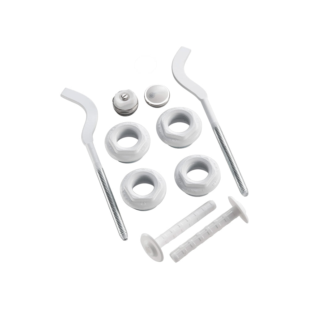 KIT TAPPI E MENSOLE PER RADIATORI 1/2" BIANCO - img 2