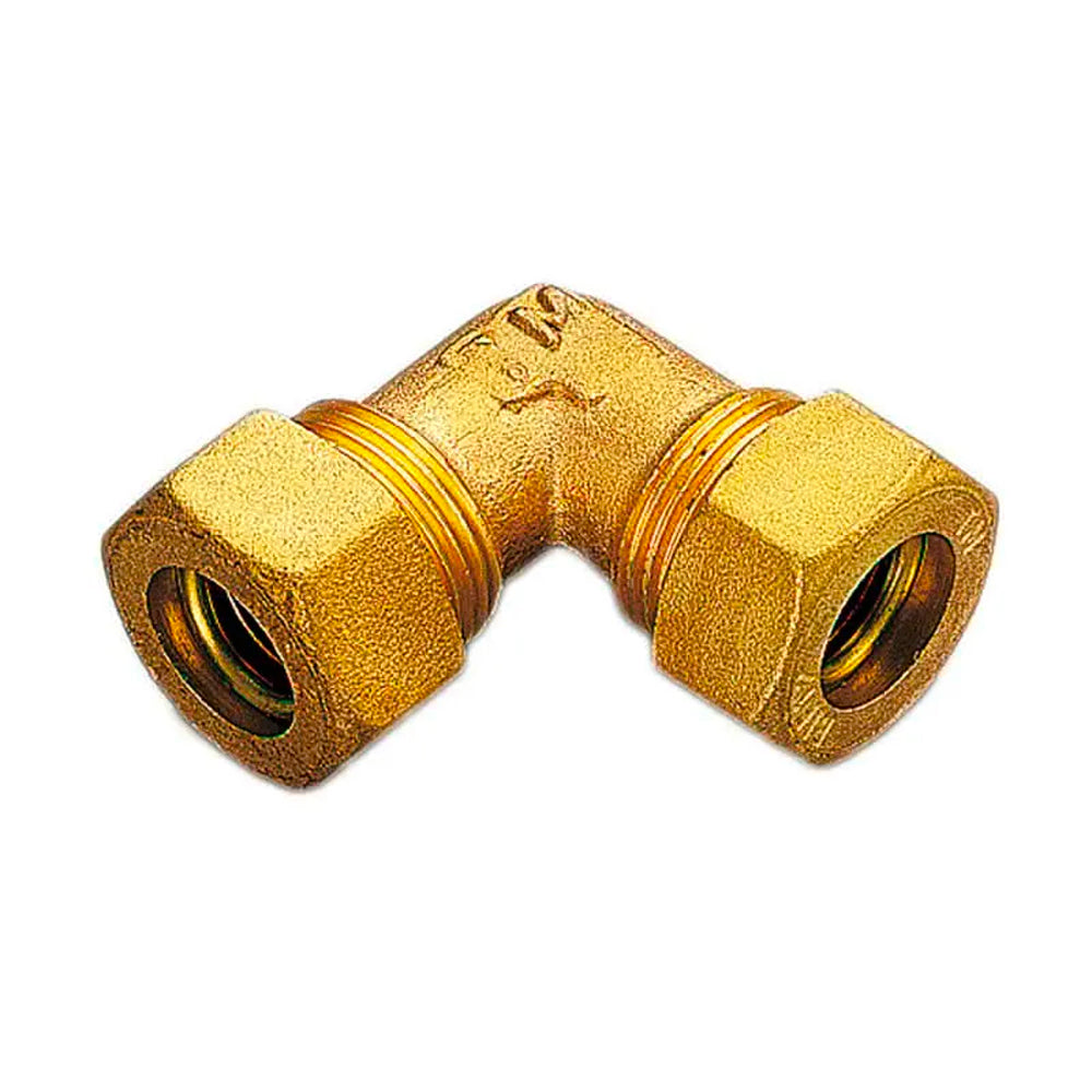 GOMITO DOPPIO A COMPRESSIONE CON O-RING PER TUBO RAME TIEMME - img 2