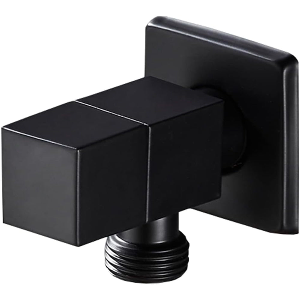 COPPIA DI RUBINETTI SOTTOLAVABO QUADRATI NERO OPACO - img 4