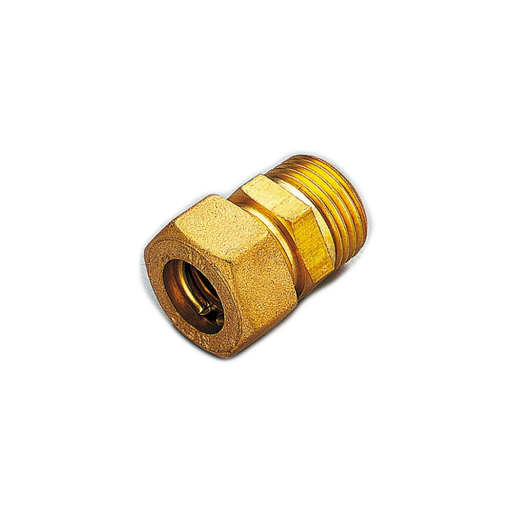 RACCORDO DIRITTO MASCHIO A COMPRESSIONE CON O-RING PER TUBO RAME TIEMME - img 2