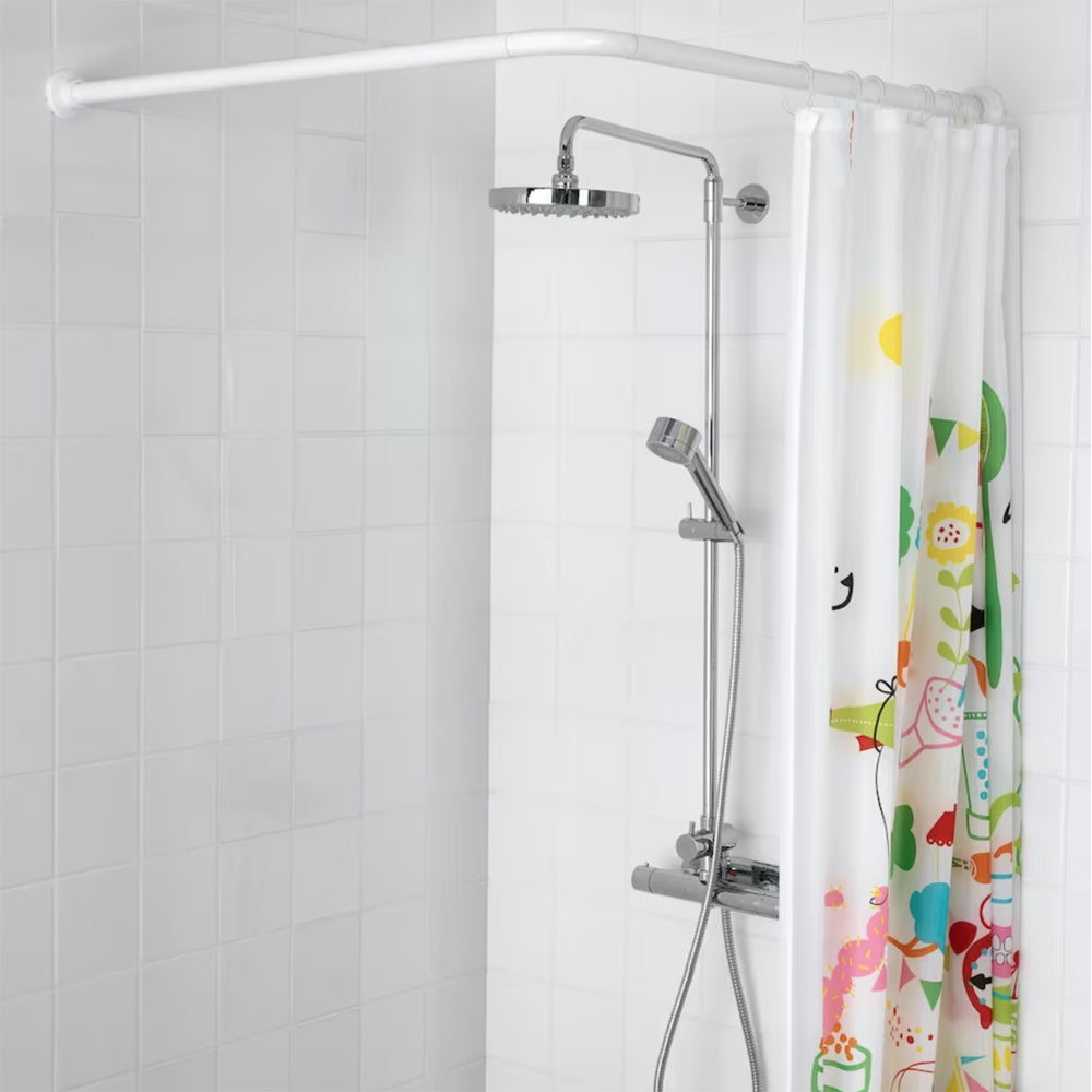 ASTA PER TENDA DOCCIA E VASCA BIANCO - img 4