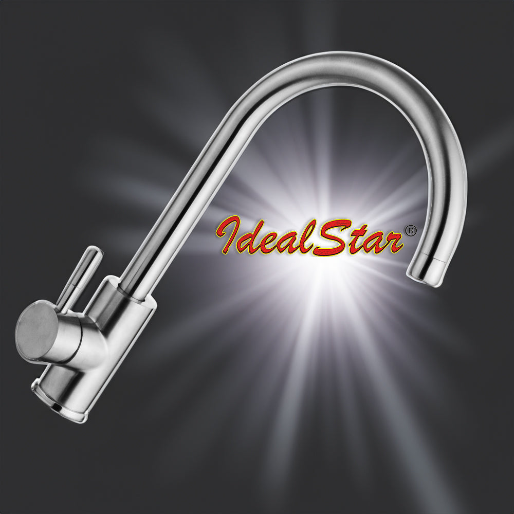 MISCELATORE LAVELLO IN ACCIAIO INOX A BOCCA ALTA - img 5