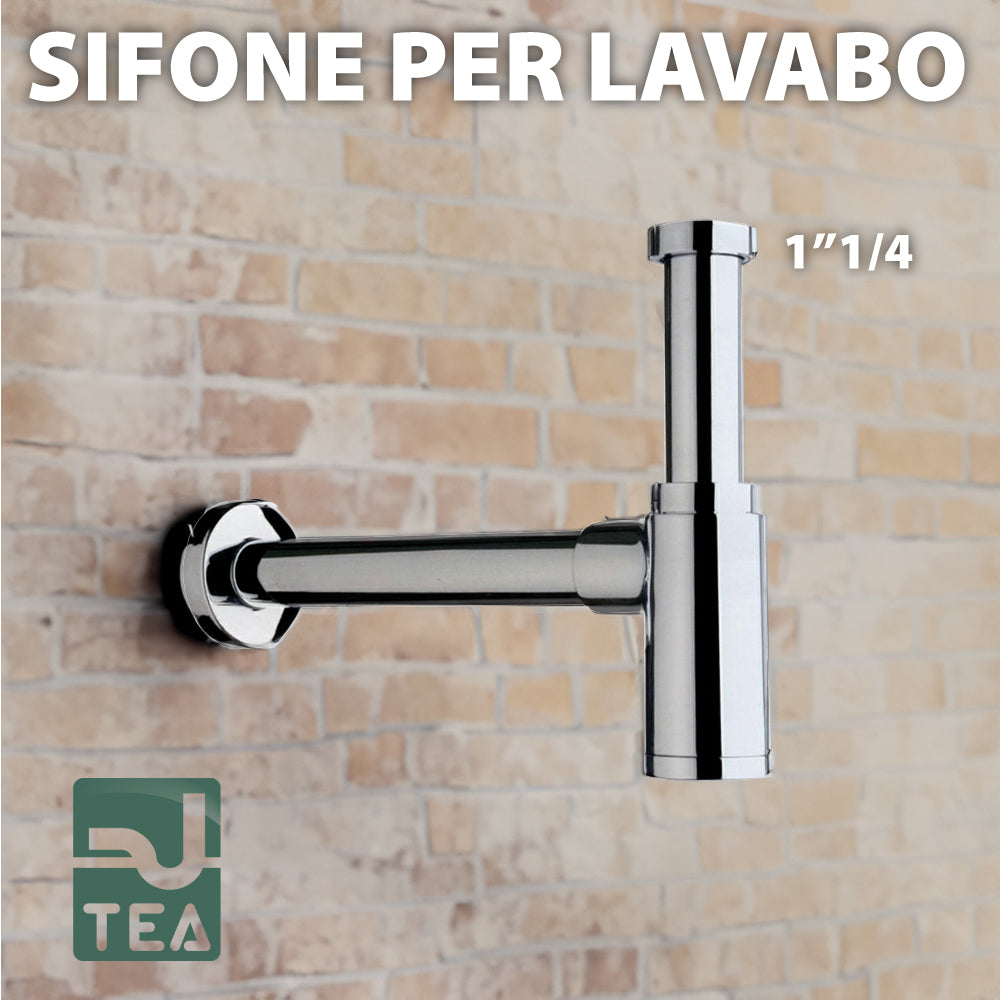 SIFONE D'ARREDO TONDO PER LAVABO "MAOMAO" TEA CROMATO - img 5