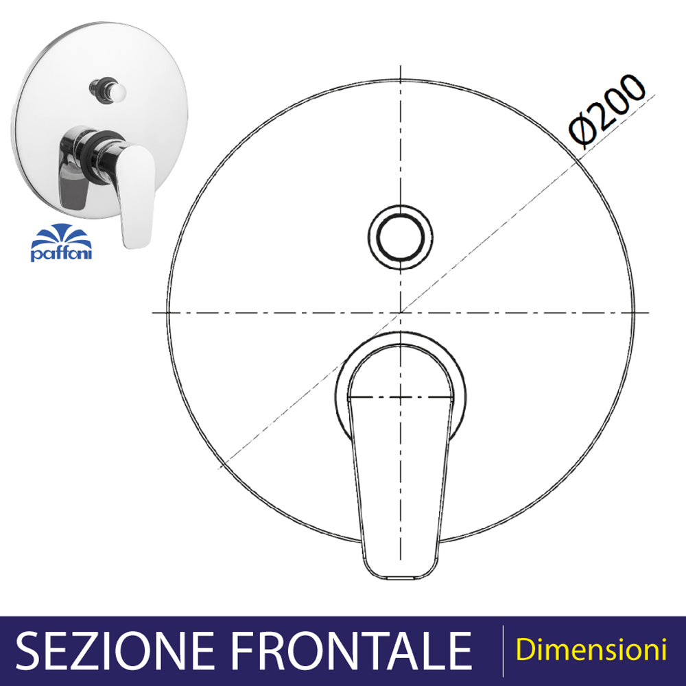MISCELATORE INCASSO DOCCIA CON DEVIATORE "LIME" - img 4