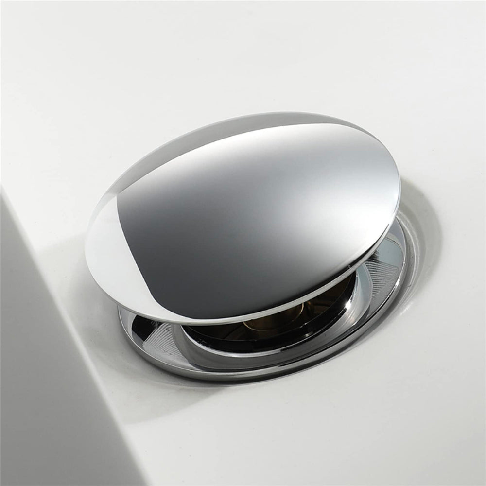 PILETTA CLICK CLACK PER LAVABO IN OTTONE "MODERNA" - img 5