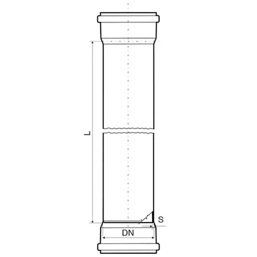 TUBO DI SCARICO "PHONOBLACK" Ø100 A 2 BICCHIERI - img 3