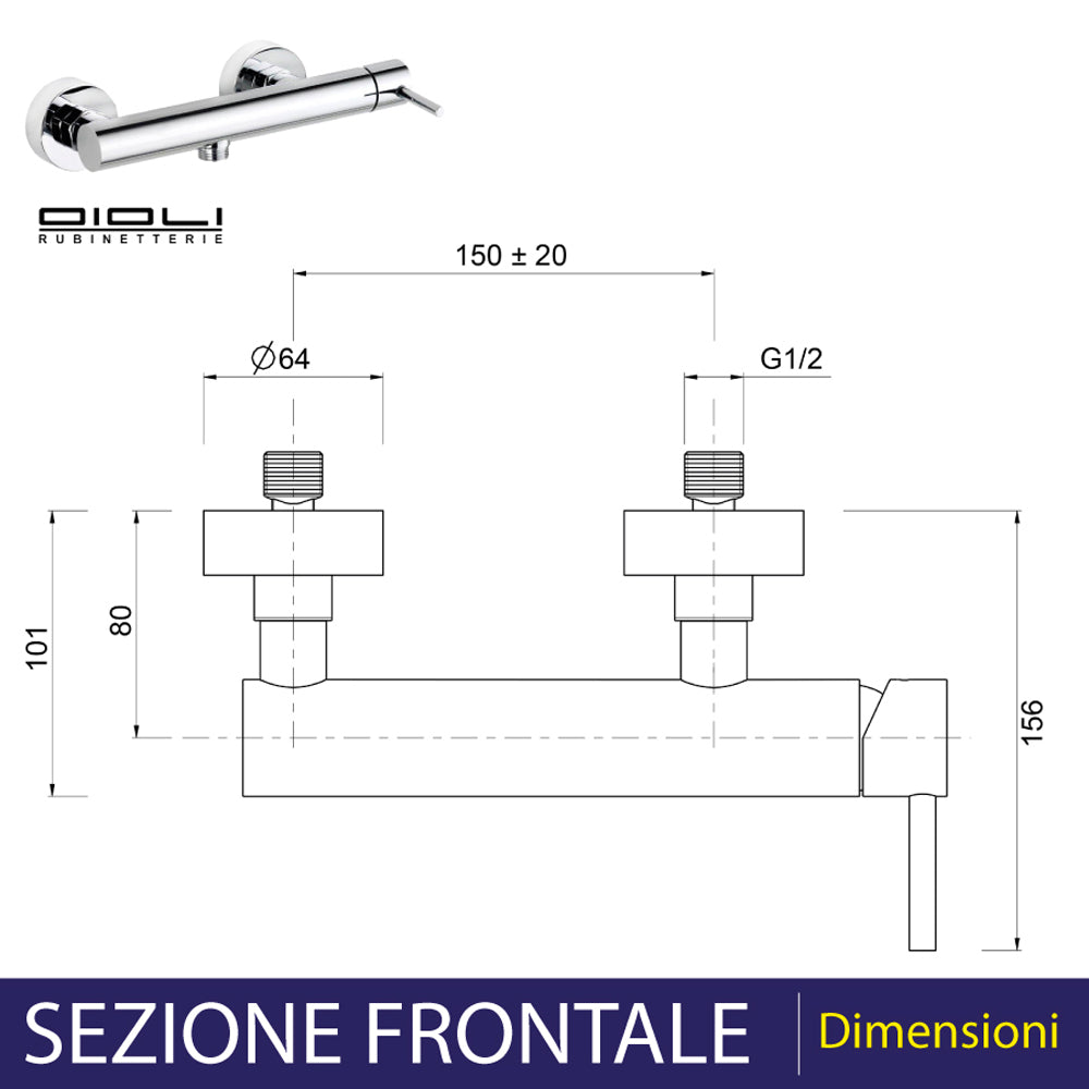 MISCELATORE DOCCIA ESTERNO MICRO - img 4