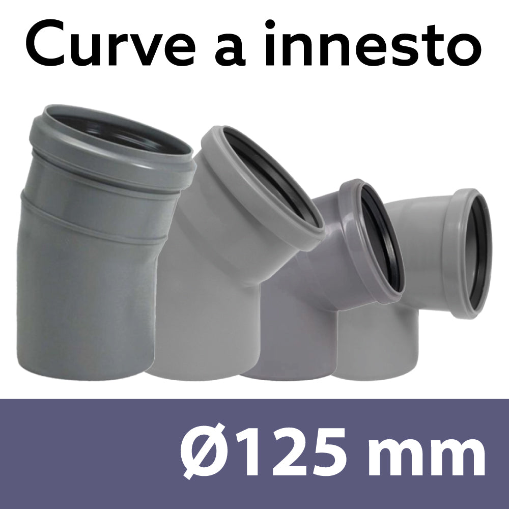 CURVA A INNESTO Ø125 "BAMPLAST PP-TECH" - img 2