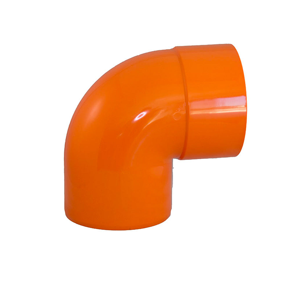 CURVA A 87,30° IN PVC ARANCIO - img 2