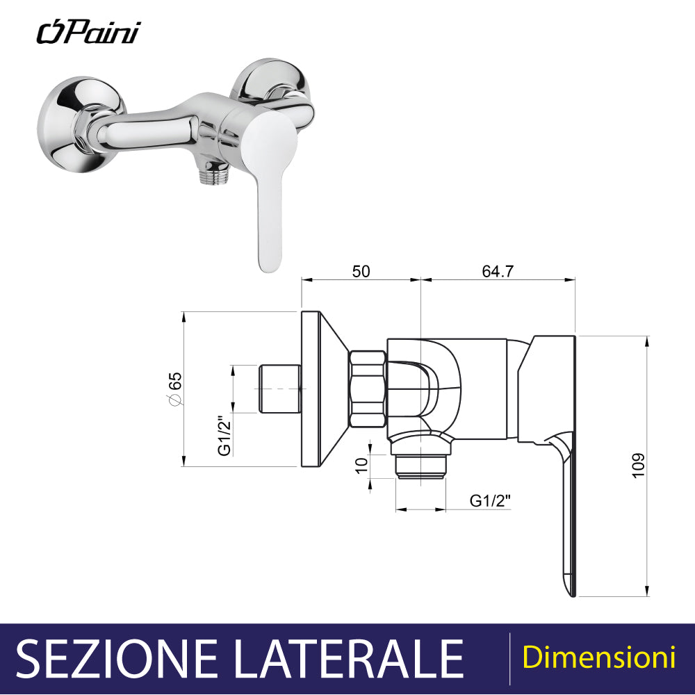 MISCELATORE DOCCIA ESTERNO "P3" - img 3