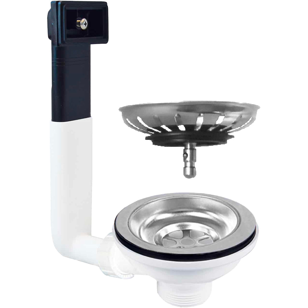 PILETTONE A CANESTRO CLICK-CLACK PER LAVELLO CUCINA CON FORO Ø 90 CTP - img 2