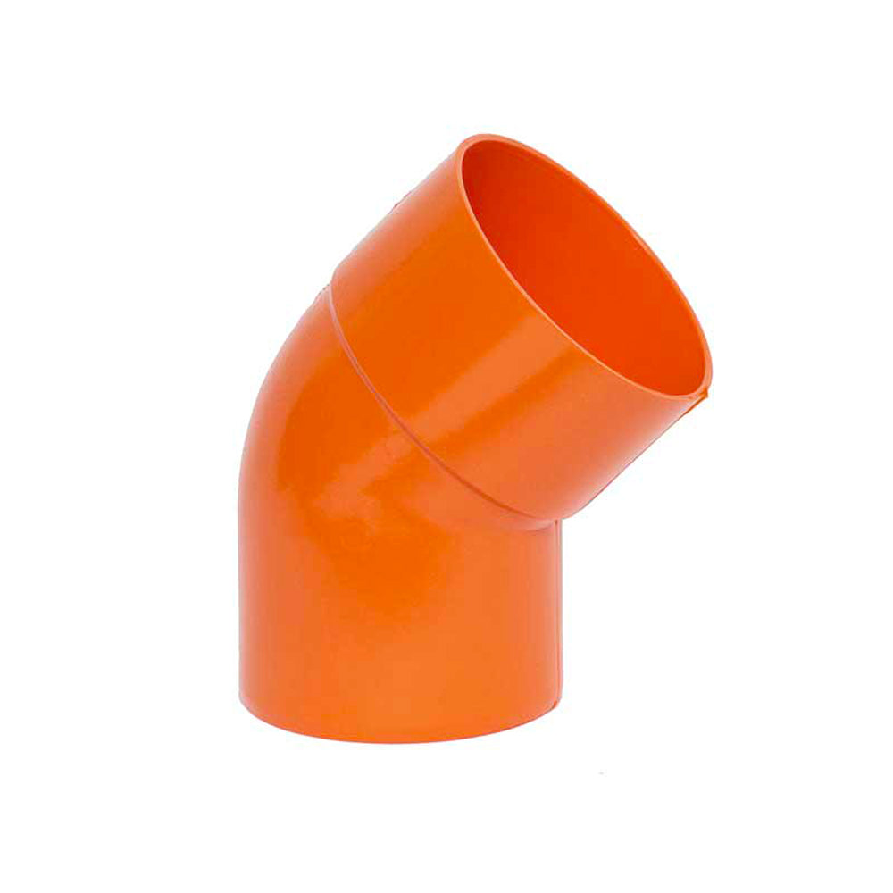 CURVA A 45° IN PVC ARANCIO - img 2