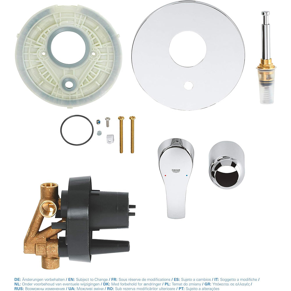 MISCELATORE DOCCIA INCASSO "EUROSMART NEW" CON DEVIATORE - img 3