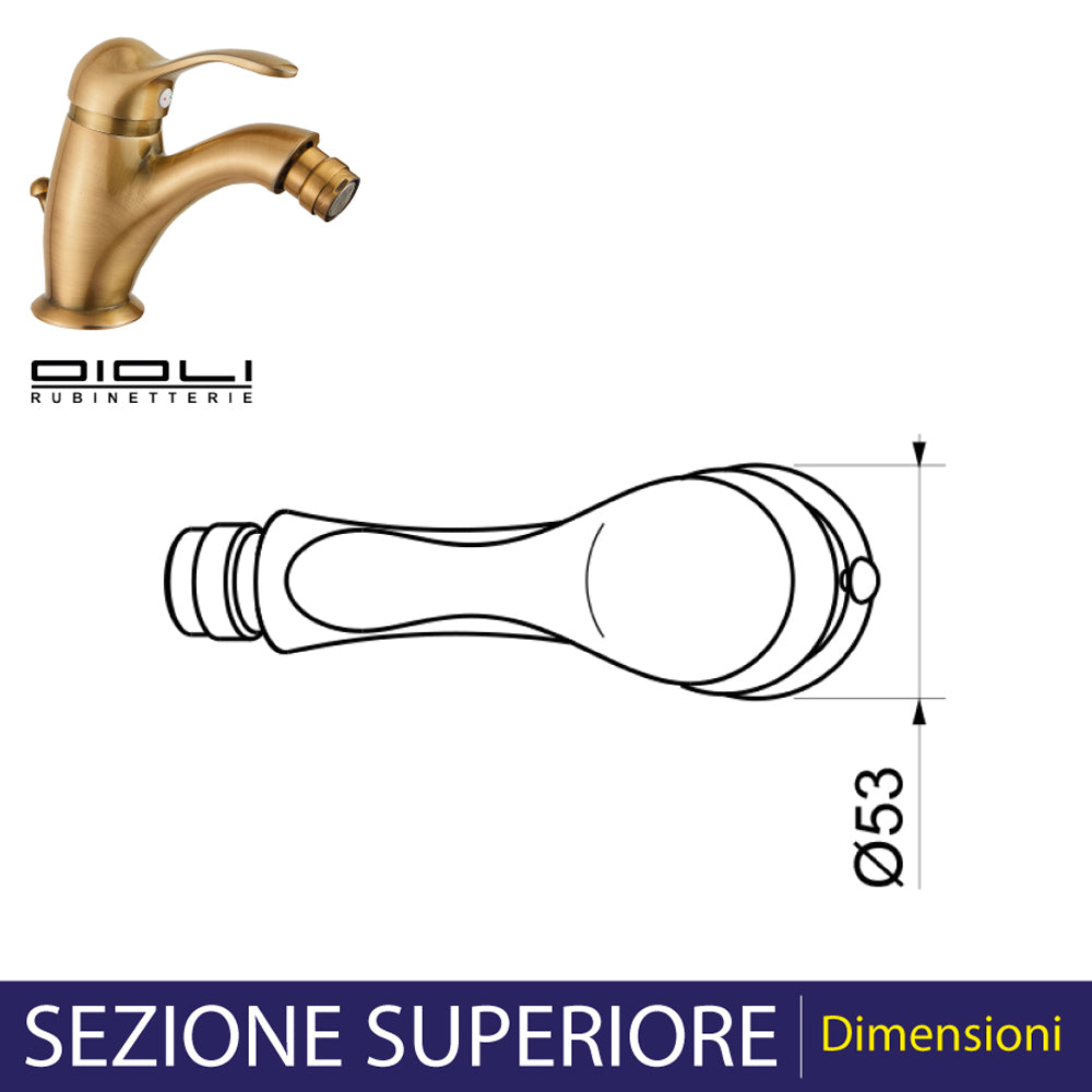 MISCELATORE BIDET ARCANA BRONZO - img 5