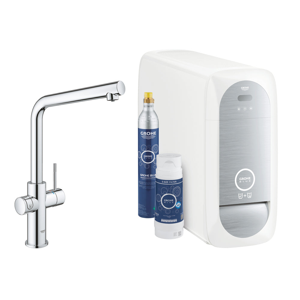 MISCELATORE CON SISTEMA DI FILTRAZIONE CANNA A L GROHE BLUE HOME STARTER KIT - img 2