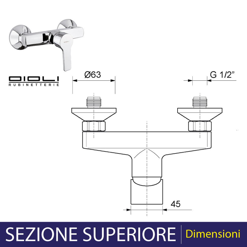 MISCELATORE DOCCIA ESTERNO STILE - img 4