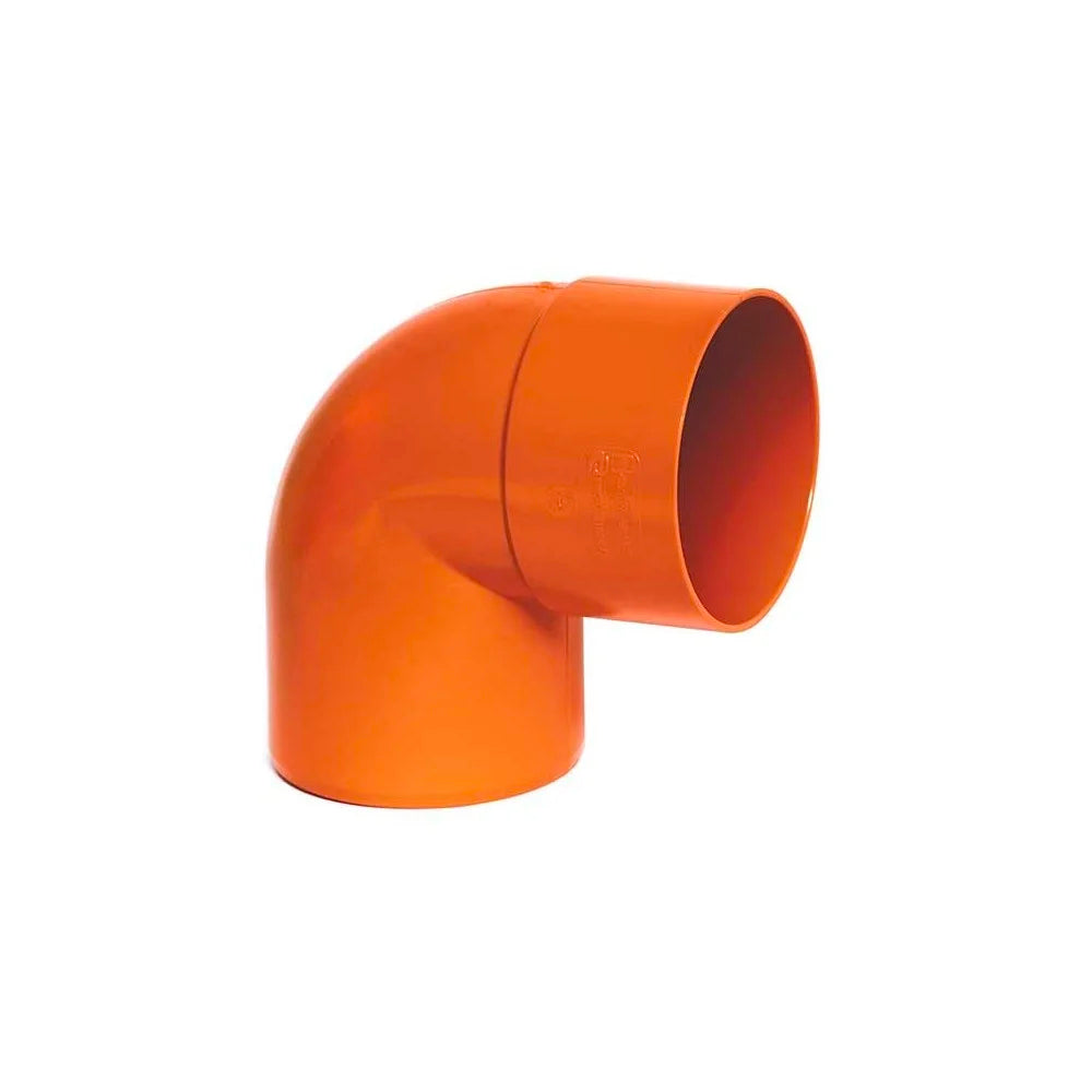 CURVA A 87,30° IN PVC ARANCIO - img 3