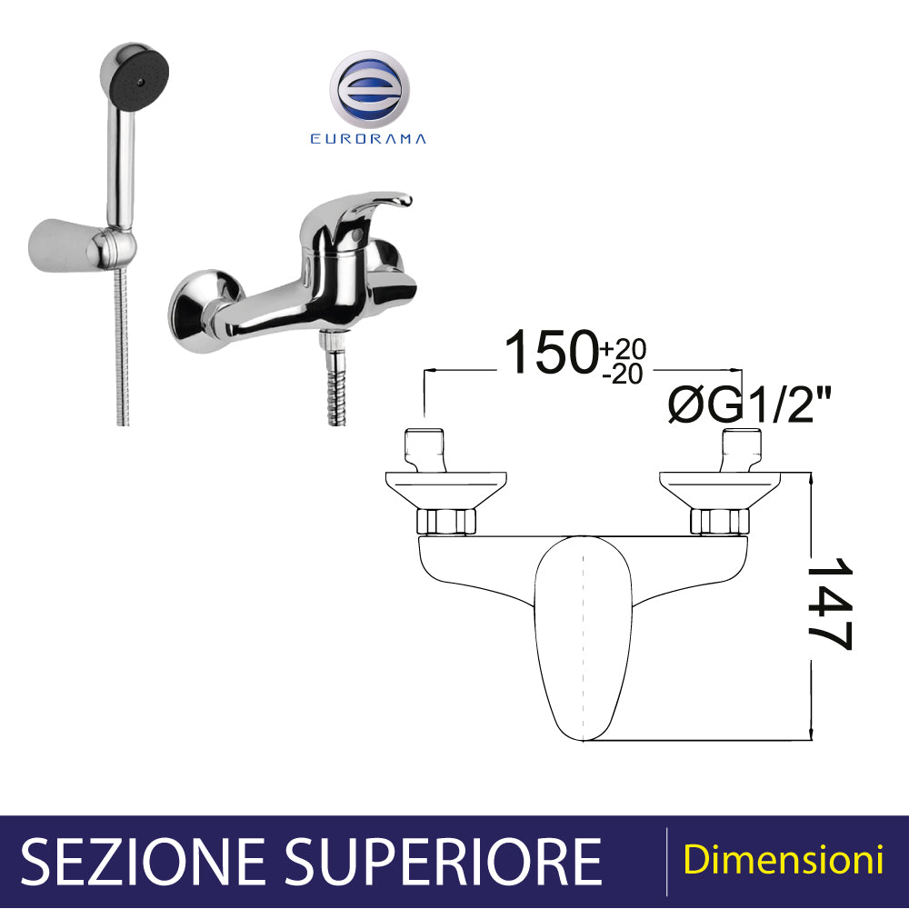 MISCELATORE DOCCIA ESTERNO "PRIMA" - img 4