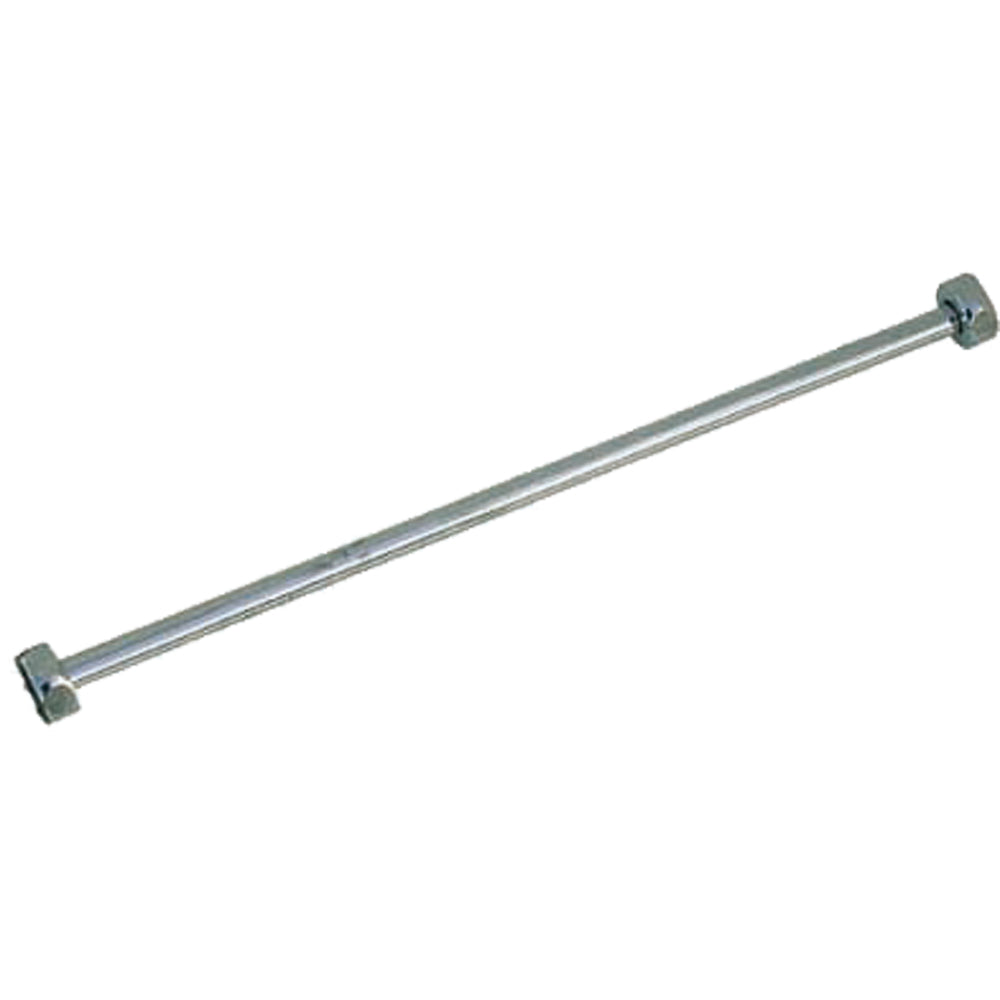 TUBETTO RAME CROMATO Ø10 CON 2 CARTELLE E 2 CALOTTE F 1/2" - img 2