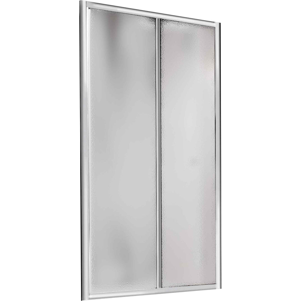 PORTA DOCCIA A 1 ANTA FISSA E 1 SCORREVOLE "SMERALDA" TRASPARENTE Sp.3 mm P.CROMO - img 2