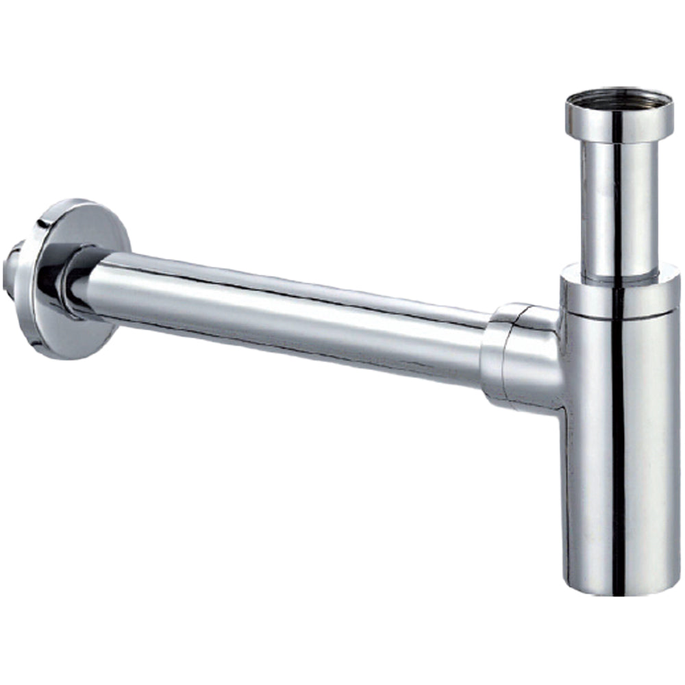 SIFONE D'ARREDO TONDO PER LAVABO "LUSSO" CROMATO - img 2