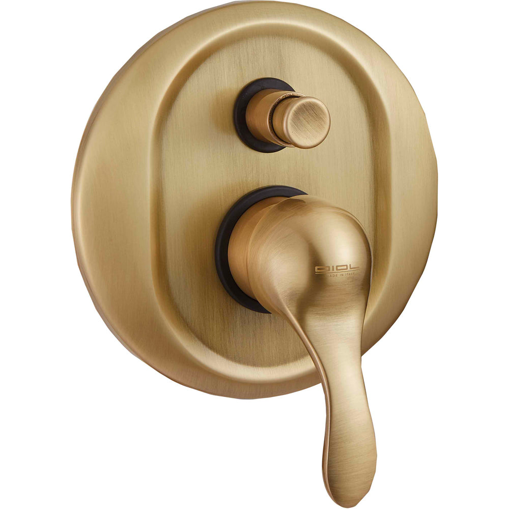 MISCELATORE DOCCIA INCASSO CON DEVIATORE ARCANA BRONZO - img 2