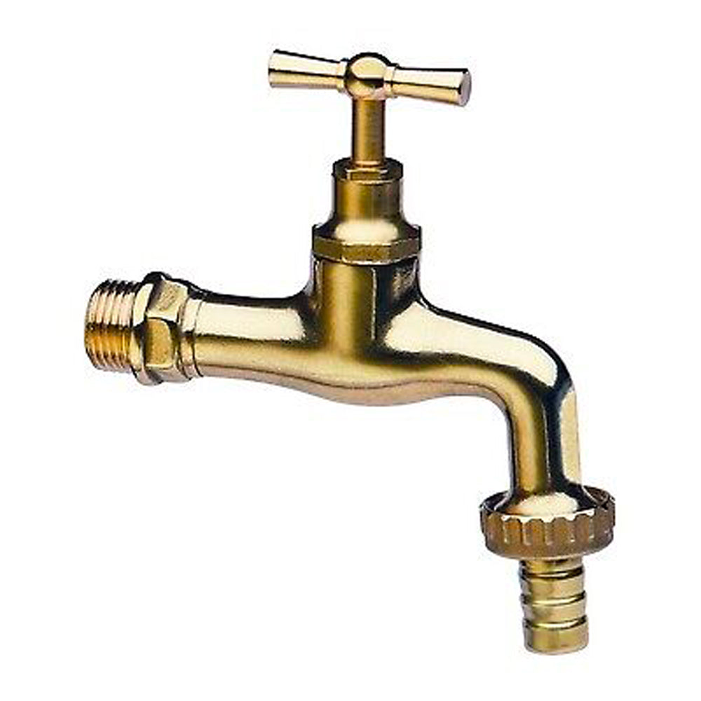 RUBINETTO PORTAGOMMA A SFERA IN OTTONE GIALLO LUCIDO - img 5