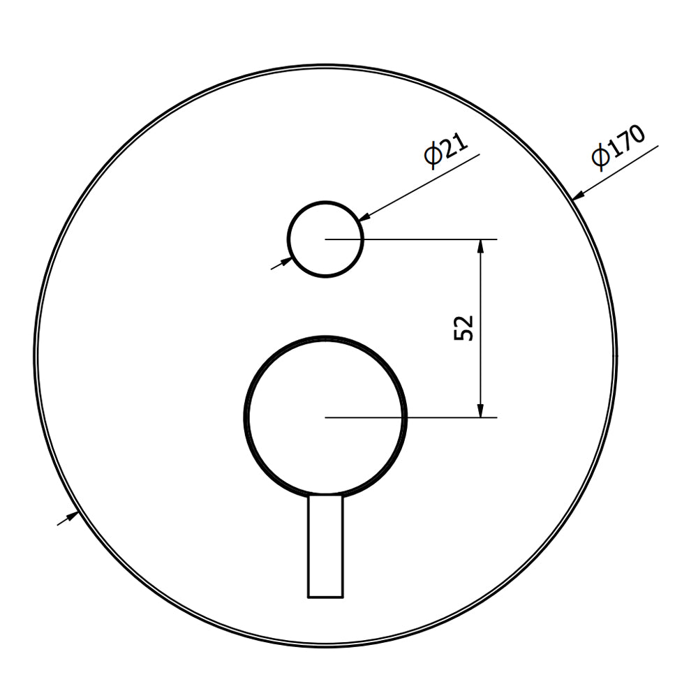 PIASTRA E LEVA PER INCASSO DOCCIA CON DEVIATORE JABIL - img 3