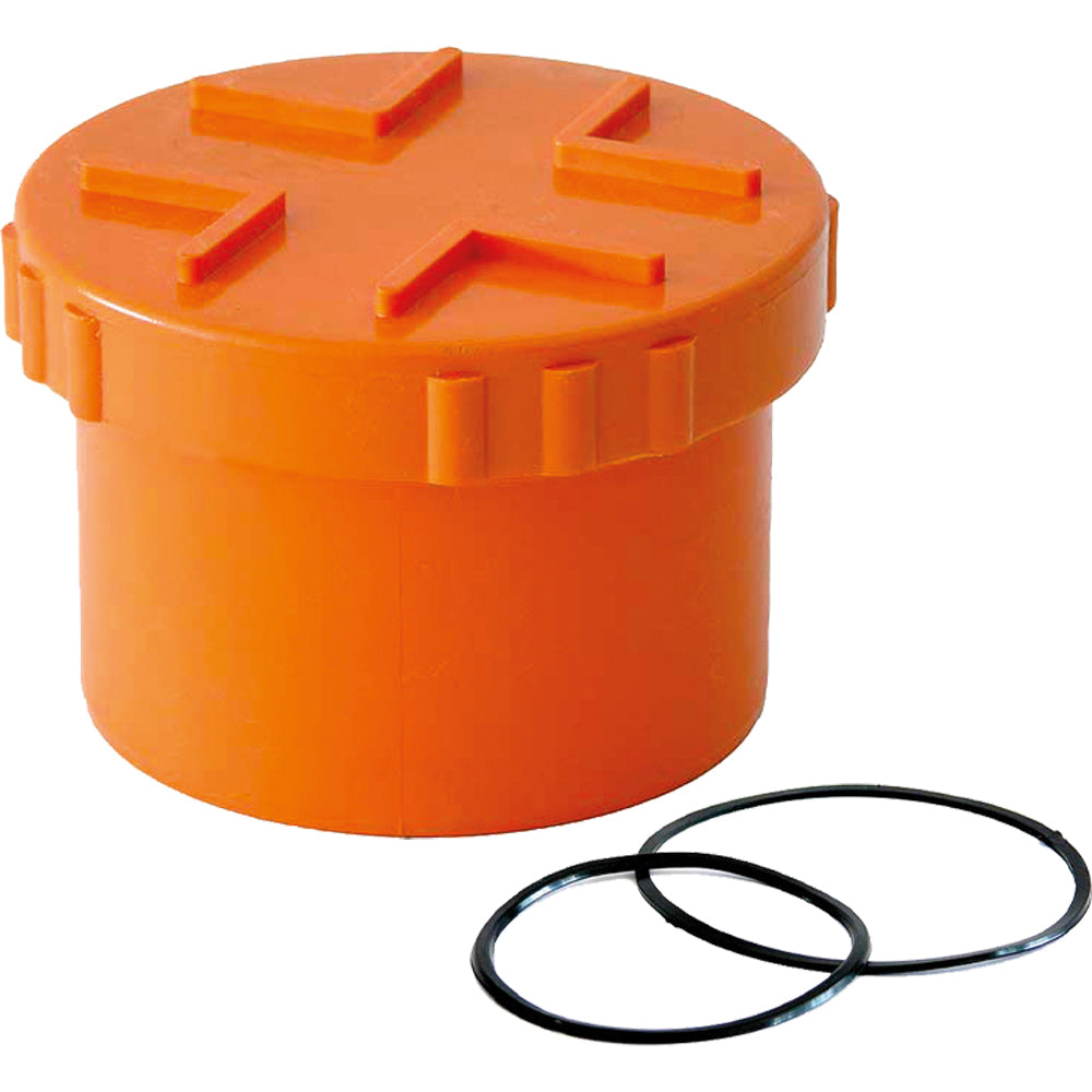 TAPPO A VITE CON GUARNIZIONE IN PVC ARANCIO - img 2