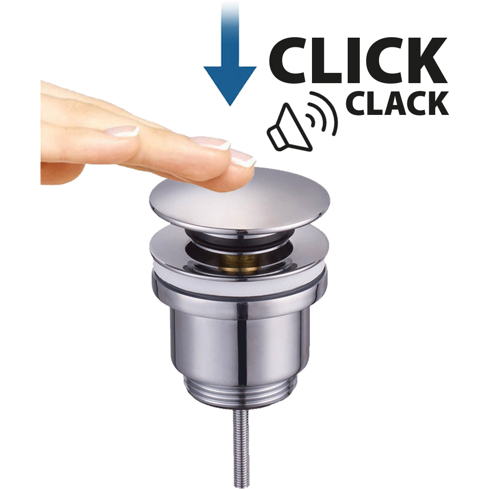 PILETTA CLICK CLACK PER LAVABO IN OTTONE - img 2